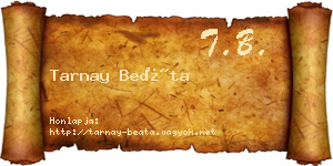 Tarnay Beáta névjegykártya